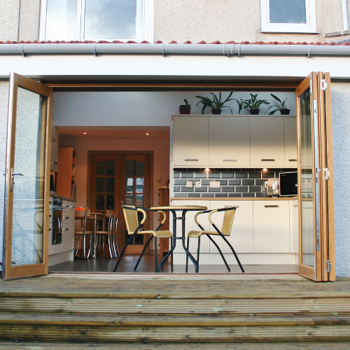 Conversion of a conservatory into a kitchen & dining room